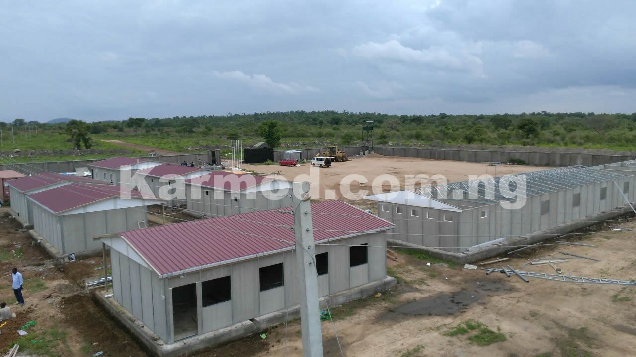 karmod prefabricated building project for Nigerian army