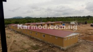 karmod prefabricated building project for Nigerian army
