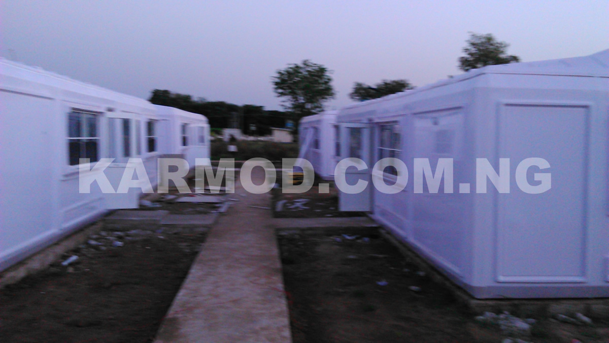 karmod prefabricated building project for UN